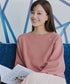【安田美沙子さん着用】ボリュームパフスリーブニット